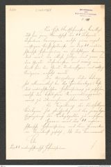 k.k. naturhistorisches Hofmuseum, Intendanzakten 1885-1896 (Hauer), Aktenzahl Z.580/1889, Seite 1